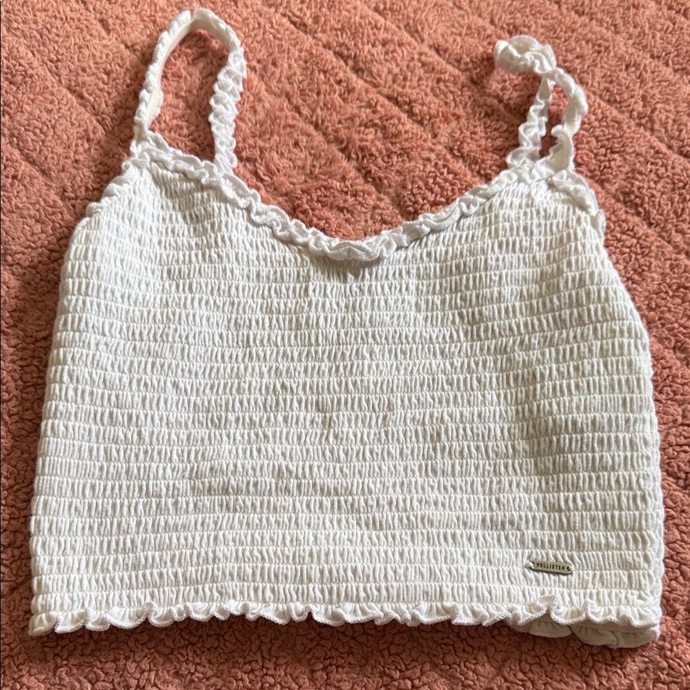 White ruffled Top